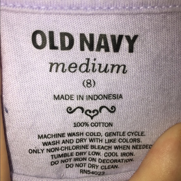 Old Navy butterfly light purple girls shirt - Picture 2 of 5